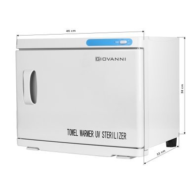 Handdoekwarmer met UV-C-sterilisator, wit, 23 l voor professionele beauty- en salonbehandelingen met warme kompressen