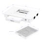Professionele nagelstofafzuiger Momo J-02 met ingebouwd cassettefilter, wit, 48 W voor manicure en pedicure
