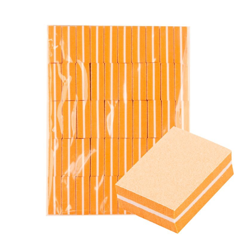Mini bufferblok oranje, 50 stuks voor nauwkeurig en hygiënisch werken bij professionele salonbehandelingen in de behandelruimte Mini bufferblok oranje, 50 stuks voor nauwkeurig en hygiënisch werken bij professionele salonbehandelingen in de behandelruimte