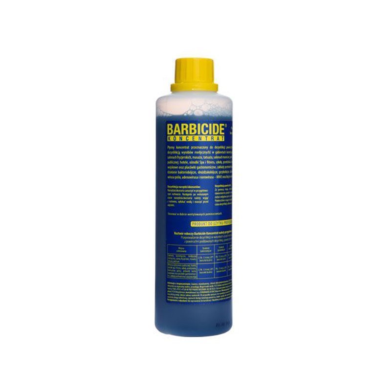 Concentraat voor instrumentendesinfectie Barbicide 500 ml voor professionele salons en hygiënische werkplekorganisatie