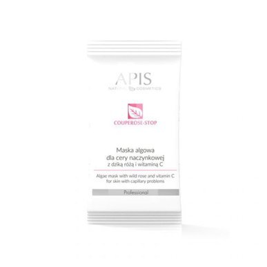 Alginaatmasker Couperose-Stop Apis 20 g voor professionele huidverzorging en comfortabele salonbehandelingen
