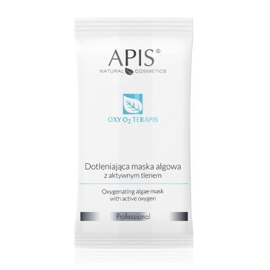 Alginaatmasker Oxy O2 van Apis 20 g, zuurstofgevend masker voor professionele huidverzorging in de salon
