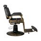 Gabbiano barber chair Boss HD Old Leather black