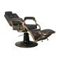Gabbiano barber chair Boss HD Old Leather black