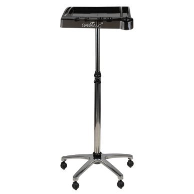 Kappers trolley Gabbiano 265 zwart voor professioneel gebruik in kapsalon en barbershop met praktische organisatie