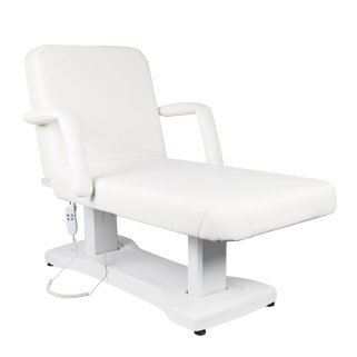 Elektrische massagetafel Azzurro 819A met 3 motoren, wit, voor professionele beautysalons en behandelruimtes
