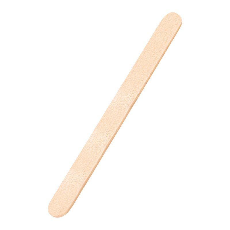 Houten harsspatels medium voor professionele ontharing en verzorgingsbehandelingen, 114 x 10 x 2 mm, 100 stuks Houten harsspatels medium voor professionele ontharing en verzorgingsbehandelingen, 114 x 10 x 2 mm, 100 stuks