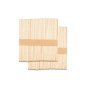 Houten harsspatels medium voor professionele ontharing en verzorgingsbehandelingen, 114 x 10 x 2 mm, 100 stuks Houten harsspatels medium voor professionele ontharing en verzorgingsbehandelingen, 114 x 10 x 2 mm, 100 stuks