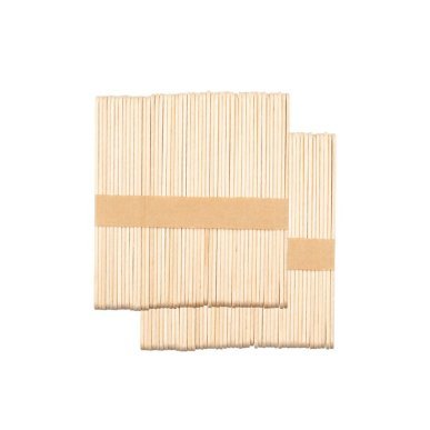 Houten harsspatels medium voor professionele ontharing en verzorgingsbehandelingen, 114 x 10 x 2 mm, 100 stuks