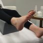Witte pedicurevoetsteun Activ Podo, praktische saloninrichting voor professioneel gebruik en comfortabele cliëntbehandelingen