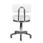 Gestikte beautystool wit AM-877 voor professionele salons en behandelruimtes met comfort en een verzorgde werkplek Gestikte beautystool wit AM-877 voor professionele salons en behandelruimtes met comfort en een verzorgde werkplek