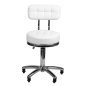 Gestikte beautystool wit AM-877 voor professionele salons en behandelruimtes met comfort en een verzorgde werkplek Gestikte beautystool wit AM-877 voor professionele salons en behandelruimtes met comfort en een verzorgde werkplek