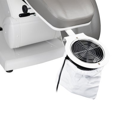Professionele pedicure-stofafzuiger Azzurro F18 wit voor pedicurebehandelingen in de schoonheidssalon en behandelruimte