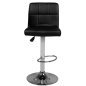 Bar stool m06 quilted adjustable black