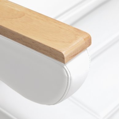 Elektrische behandelstoel Sillon Lux 273B met 3 motoren, wit, voor gezichts- en lichaamsbehandelingen in de salon