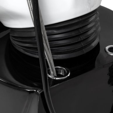 Professionele kapperswasunit Gabbiano Ankara grijs voor kapsalon en barbershop met keramische waskom en werkcomfort