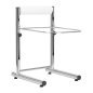 Pedicurebak met hoogteverstelling, chroom, 5 liter voor professionele pedicure in salon en behandelruimte, comfortabel werken
