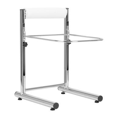Pedicurebak met hoogteverstelling, chroom, 5 liter voor professionele pedicure in salon en behandelruimte, comfortabel werken