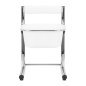 Pedicurebak met hoogteverstelling, chroom, 5 liter voor professionele pedicure in salon en behandelruimte, comfortabel werken