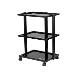 Professionele tattoo trolley Pro Ink 1040 zwart voor een georganiseerde werkplek in beauty- en behandelruimtes, 81 cm