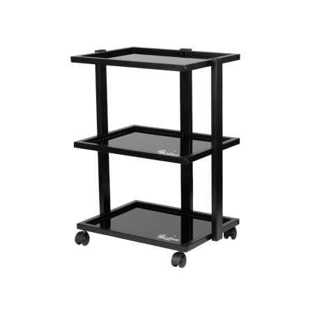 Professionele tattoo trolley Pro Ink 1040 zwart voor een georganiseerde werkplek in beauty- en behandelruimtes, 81 cm