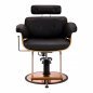 Gabbiano barber chair florence with an adjustable black headrest
