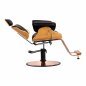 Gabbiano barber chair florence with an adjustable black headrest