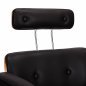 Gabbiano barber chair florence with an adjustable black headrest