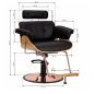 Gabbiano barber chair florence with an adjustable black headrest