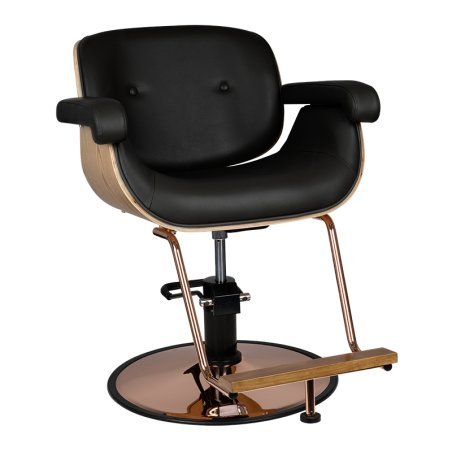 Professionele barberstoel Gabbiano Venice zwart voor kapsalon barbershop knippen scheren en baardverzorging