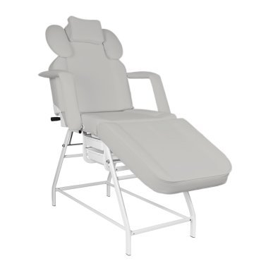 Wimperbehandelstoel Ivette grijs voor professioneel gebruik in beautysalon, kapsalon of behandelruimte met comfortabele werkplek