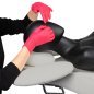 Wimperbehandelstoel Ivette grijs voor professioneel gebruik in beautysalon, kapsalon of behandelruimte met comfortabele werkplek