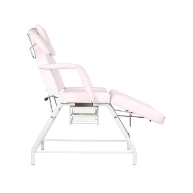 Behandelstoel voor wimperbehandelingen Ivette roze voor beauty- en kapsalons met comfort en stabiele werkplek