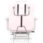 Behandelstoel voor wimperbehandelingen Ivette roze voor beauty- en kapsalons met comfort en stabiele werkplek