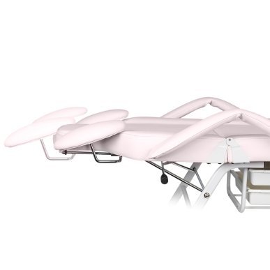 Behandelstoel voor wimperbehandelingen Ivette roze voor beauty- en kapsalons met comfort en stabiele werkplek