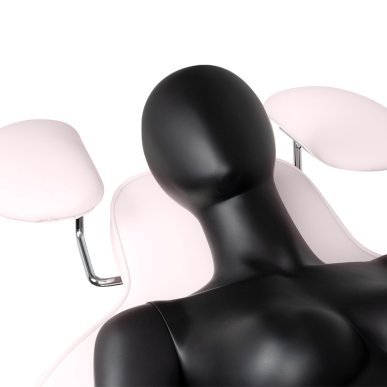 Behandelstoel voor wimperbehandelingen Ivette roze voor beauty- en kapsalons met comfort en stabiele werkplek