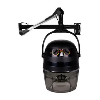 Hangende kappersdroogkap Gabbiano 1600A zwart 950 W met één snelheid voor professioneel salongebruik door kappers en barbers