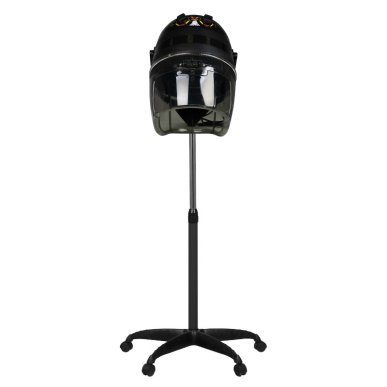 Staande droogkap voor kappers Gabbiano 1600, één snelheid, zwart, 950 W voor professioneel gebruik in de salon