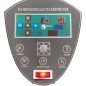 Professionele staande infrazon Gabbiano 938 zwart 1600 W voor kapsalon en barbershop, 70–90°C, 5 verwarmingskoppen