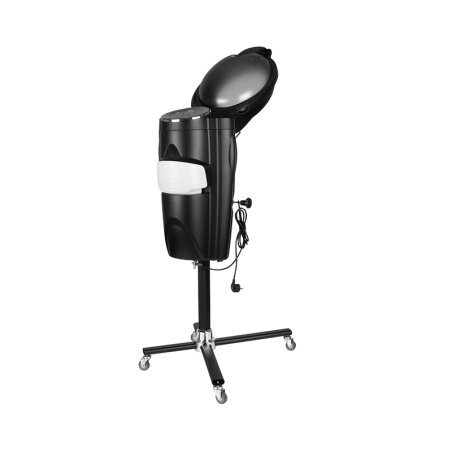 Staande haarstomer Gabbiano met actieve ozon, zwart, voor professioneel gebruik in de salon door kappers