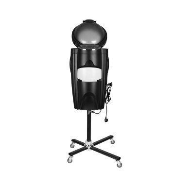 Staande haarstomer Gabbiano met actieve ozon, zwart, voor professioneel gebruik in de salon door kappers