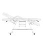 Behandelstoel met lades Sillon wit, handmatig verstelbaar met ligstand voor cosmetica, fysiotherapie en tatoeage