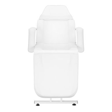 Behandelstoel met lades Sillon wit, handmatig verstelbaar met ligstand voor cosmetica, fysiotherapie en tatoeage