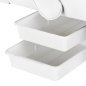 Behandelstoel met lades Sillon wit, handmatig verstelbaar met ligstand voor cosmetica, fysiotherapie en tatoeage