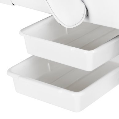 Behandelstoel met lades Sillon wit, handmatig verstelbaar met ligstand voor cosmetica, fysiotherapie en tatoeage