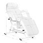 Behandelstoel met lades Sillon wit, handmatig verstelbaar met ligstand voor cosmetica, fysiotherapie en tatoeage