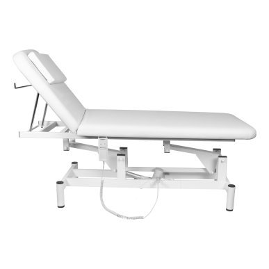Elektrische massagetafel SILLON 079 met 1 motor, wit, voor professionele salons, beautystudio's en behandelruimtes