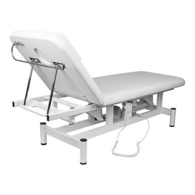 Elektrische massagetafel SILLON 079 met 1 motor, wit, voor professionele salons, beautystudio's en behandelruimtes