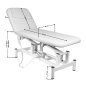 Elektrische massagetafel SILLON 079 met 1 motor, wit, voor professionele salons, beautystudio's en behandelruimtes