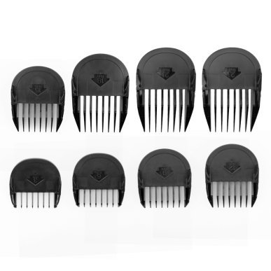 Opzetkammen voor tondeuse Codos WANNA-980, 8 stuks van 3 tot 25 mm voor professioneel gebruik in de salon